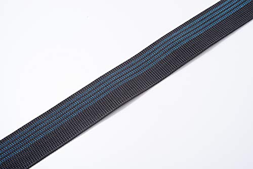 IPEA Cinghia Elastica Divano, Sedie, Poltrone, Tappezzeria – 10 Metri di Lunghezza – Fascia Tirante per Asientos, respaldos, sofás, Negro, 50mm-Elasticità 40%