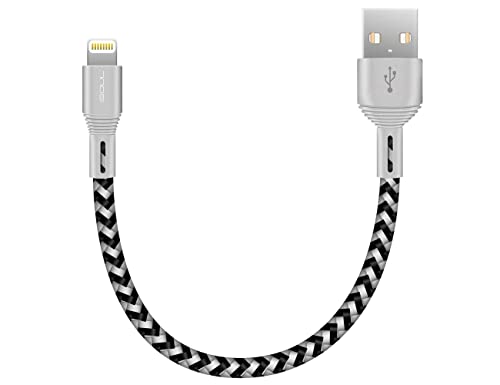 iSOUL Corto iPhone Cable Lightning Cable Cargador iPhone 15cm [Apple MFi Certificado] Compatible con iPhone 11 XS MAX XR X 8 Plus 7 Plus 6S 6 Plus 5 5S 5C SE iPad Air Pro Mini iPod