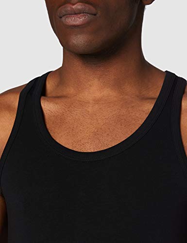 Jack & Jones Basic Tank Top - Camiseta de tirantes con cuello redondo sin mangas para hombre, Negro (Black C-N10), X-Large