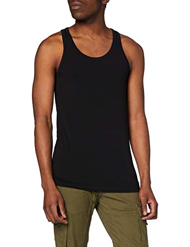 Jack & Jones Basic Tank Top - Camiseta de tirantes con cuello redondo sin mangas para hombre, Negro (Black C-N10), X-Large