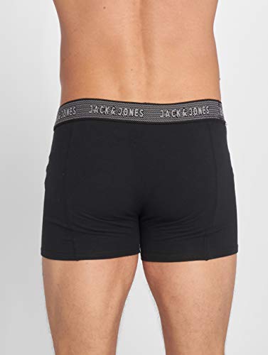 JACK & JONES JACWAISTBAND TRUNKS 3 PACK NOOS Bóxer, Gris (Asphalt Detail:hawaian Ocean & Fiery Red), X-Large (Pack de 3) para Hombre