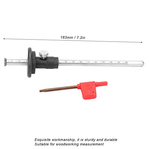 Jadeshay Marcado Calibrador- 1 rodamiento de la Rueda de Corte de Alta precisión de la Rueda gramil de Acero Inoxidable carpintería Herramienta de medición