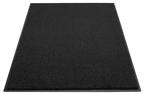 Jan Max Alfombra para atrapar la Suciedad - 8 Colores - Felpudo con 2900g/m2 de Fibra PP Twisted Heatset - 2,4l/m2 de absorción de Humedad - Alfombra para Correr Limpia 40 x 60 cm Negro