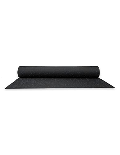 Jardin202 - Esterilla de Ejercicio y Fitness Especial para Gimnasios | Sport Premium | Moteado Azul | Base Negra | 1'25m (Ancho) x 2m (Largo) (4mm de Altura)