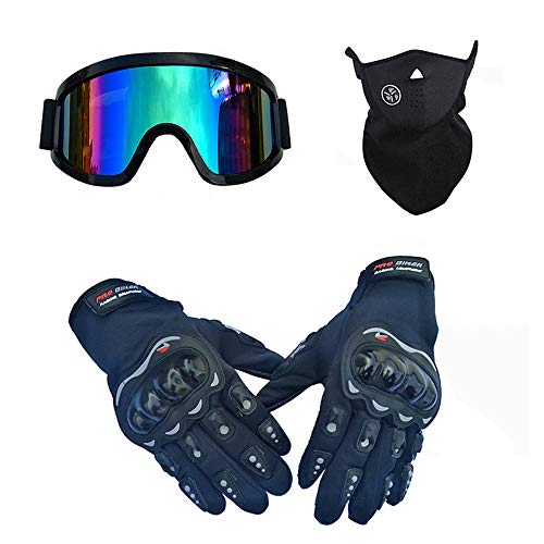 JCLDG Motocross Helmet Adult, Casco Moto Enduro MTB con Gafas/Máscara/Guantes, Casco Cross Quad Off Road ATV Scooter Apto para Adultos y niños, jóvenes Hombres Mujeres,XL