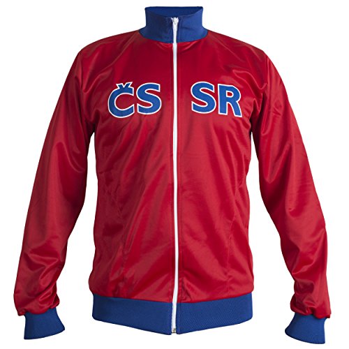 JL Sport Era Comunista Checoslovaquia 1968 Chaqueta Retro Vintage Fútbol Chándal Nacional Hombre - Réplica - XL