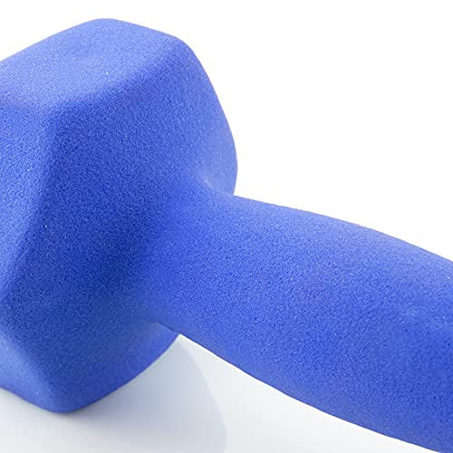 Jocca - Set de 2 Mancuernas de 4kg | Pesas y Mancuernas de Neopreno | Gimnasio en casa | Fitness en casa | Fuerza, tonificación y pérdida de grasa