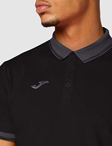 Joma Bali II Polo, Hombre, Negro, M