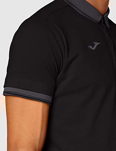 Joma Bali II Polo, Hombre, Negro, M