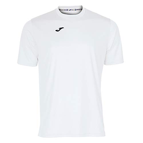 Joma Combi - Camiseta de Manga Corta, Hombre, Blanco, XS