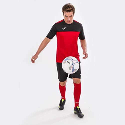 Joma Winner Camisetas Equip. M/C, Hombre, Rojo Negro