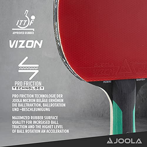 JOOLA Rosskopf Smash Pala de Tenis de Mesa, Unisex Adulto, Multicolor, Talla Única