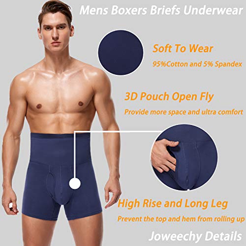 Joweechy Calzoncillos Hombre Cintura Alta Braguita Moldeadora Bóxer Ropa Interior de Deporte Faja Reductora Fajas Pantalones para Hombre Adelgazante Abdomen Shapewear BL/4XL