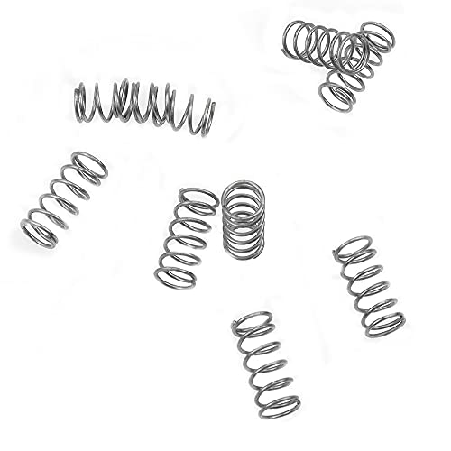 JPGhaha 20 Resortes de Compresión Muelles de Acero Inoxidable 304 de 9 mm de Diámetro Exterior de 0,8 mm Tamaño de Alambre de 12 mm Longitud Comprimida 20 mm Longitud Libre 11 N Capacidad de Carga