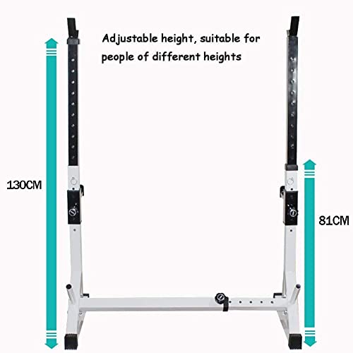 JRZTC Estante con Barra, máquina de Sentadillas, Gimnasio, Prensa de Banco telescópica Interior, Prensa de Banco Multifuncional para el hogar, Estante de Sentadillas para Levan