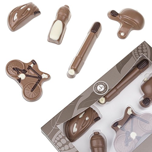 Juego de bicicletas de chocolate - Figuras de chocolate | Bicicleta de chocolate | Piezas de bicicleta de chocolate | Regalo divertido | Idea de regalo | Cumpleaños | Adultos | Niños | Hombre | Mujer