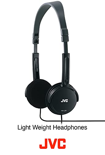 JVC HAL-50-B Auriculares ultra-ligeros y plegables color negro