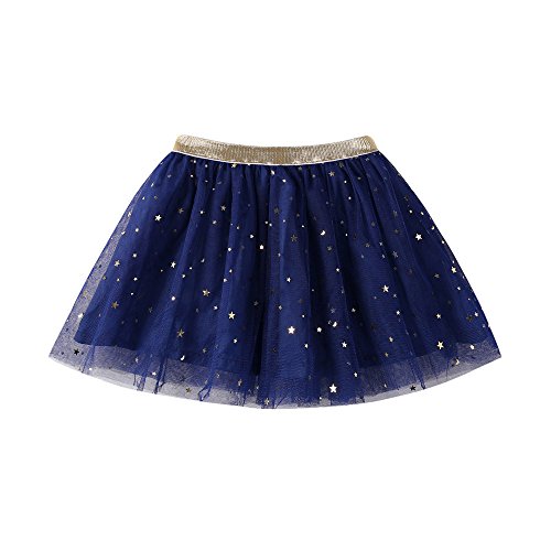 K-youth Vestidos Bebé Niñas Cóctel Falda - Azul - 3-4 años