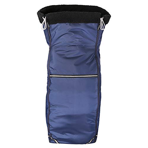 Kaiser Naturfellprodukte 999005 - Saco para Silla de Ruedas (vellón, tamaño Universal), Color Azul