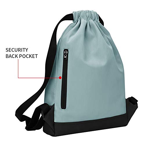 KALIDI Mochila Cuerda Unisex con Bolsas Zapatos para Deporte Gimnasio Senderismo Bicicleta Nadar (Tonos Pastel)