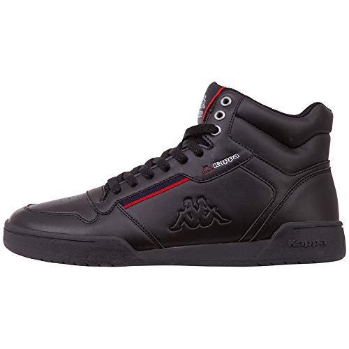 Kappa Mangan, Zapatillas Altas Unisex Adulto, Black/Red 1120, 39 EU