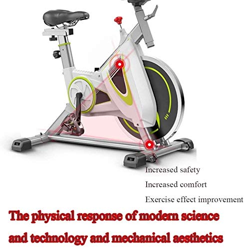 KDKDA Cubierta de Bicicleta de Ejercicios, Ciclismo Indoor Bicicleta estacionaria con Soporte Ajustable Resistencia, cojín/teléfono, Cojín cómodo, Tranquilo for el hogar Cardio Workout