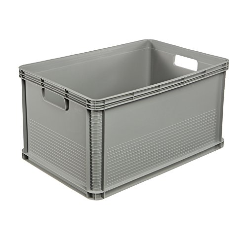 keeeper Robert Caja de almacenaje, Plástico, Gris Claro, 64 l, Madera