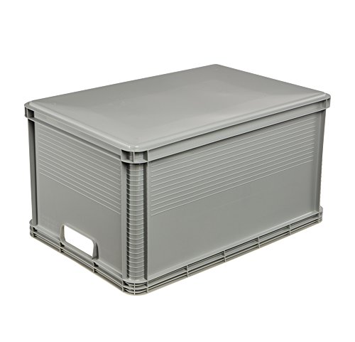 keeeper Robert Caja de almacenaje, Plástico, Gris Claro, 64 l, Madera