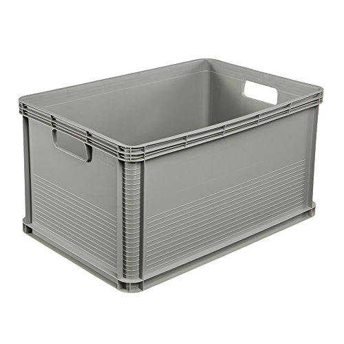 keeeper Robert Caja de almacenaje, Plástico, Gris Claro, 64 l, Madera