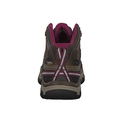 Keen Targhee III Mid WP, Zapatos de High Rise Senderismo Mujer, Beige (Weiss/Boysenberry 0), 37.5