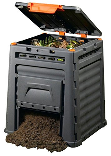 Keter - Compostador ECO, con capacidad de 320 L, Color gris oscuro