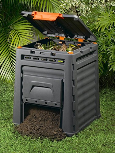 Keter - Compostador ECO, con capacidad de 320 L, Color gris oscuro