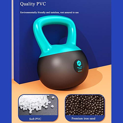 Kettlebell 8KG / 12KG / 16KG, Campana de Hervidor de Peso Pesado para Entrenamiento Cardiovascular de Fuerza, Kettlebells para El Hogar Y El Gimnasio Ejercicio Físico para El Levantamiento de Pesas De