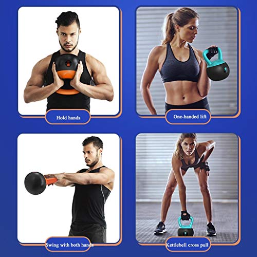 Kettlebell 8KG / 12KG / 16KG, Campana de Hervidor de Peso Pesado para Entrenamiento Cardiovascular de Fuerza, Kettlebells para El Hogar Y El Gimnasio Ejercicio Físico para El Levantamiento de Pesas De