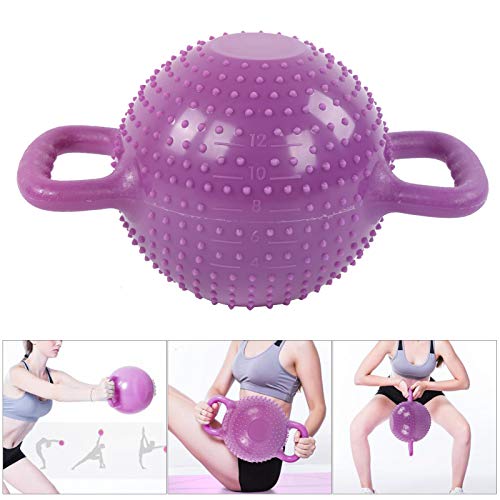 Kettlebell de Yoga, Entrenamiento Integrado El Peso es Ajustable Kettlebell Lleno de Agua Agarre cómodo Buen Rendimiento de Sellado para Yoga para Deportistas(Purple)