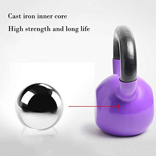 Kettlebell HAHA Pesas Rusas De Hierro Fundido para Hombres Y Mujeres, para Equipos De Entrenamiento Muscular, Esculpir El Cuerpo, Revestimiento por Inmersión 20 Kg 24 Kg 28 Kg (Color : Blue 24kg)