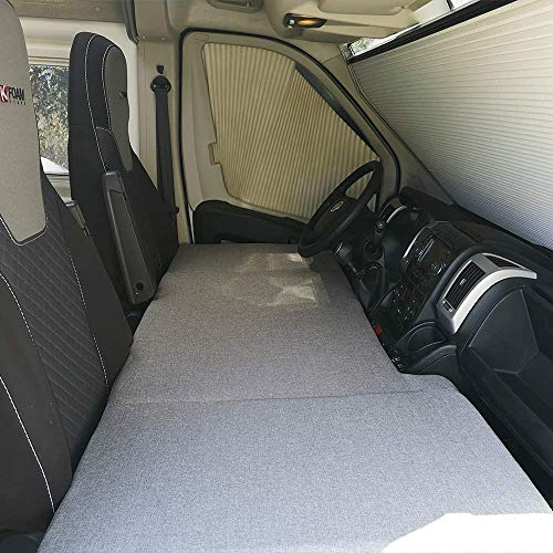 kfoam.es Colchón Plegable Cama Delantera Camper para Fiat Ducato Color Gris (2002-2018)