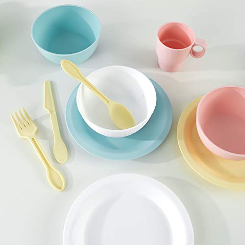 KidKraft Set de 27 utensilios de cocina de juguete, Multicolore Pastel, 63027, color/modelo surtido