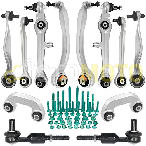 Kit brazo de suspensión delante compatible con AUDI A4 B5 8D A6 C5 VW PASSAT compuesto por 14 autopartes