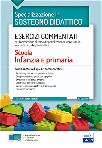 Kit completo concorso Specializzazione in sostegno didattico. TFA scuola infanzia e primaria. Eserciziari + Manuale + Tracce svolte + Software + ... online. Con software di simulazione