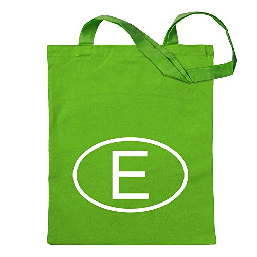 Kiwistar España E Bolsa de yute - Proverbios impresos que cubren modelos Bolsa de fitness en forma de bolsa de algodón colgada de un mango largo Verde Size: 30cm