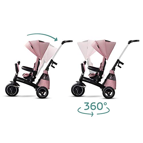 kk KinderKraft KKRETWIPNK0000 Tricycle EASYTWIST mauvelous pink - Baby, Unisex Infantil, Rosa(Pink)