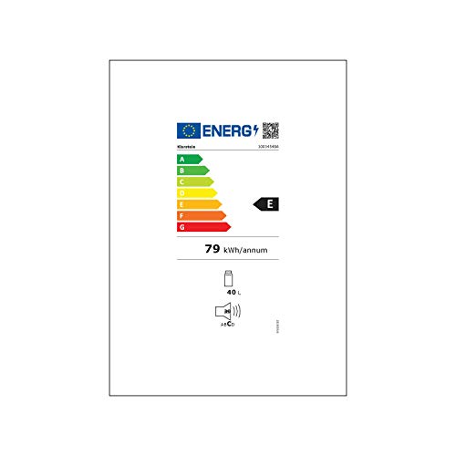 Klarstein Scooby mininevera - sistema EcoExcellence, eficiencia energética de clase E, 40 litros de capacidad, temperatura regulable, baldas extraíbles, botellas de hasta 2 l, 41 dB, negro