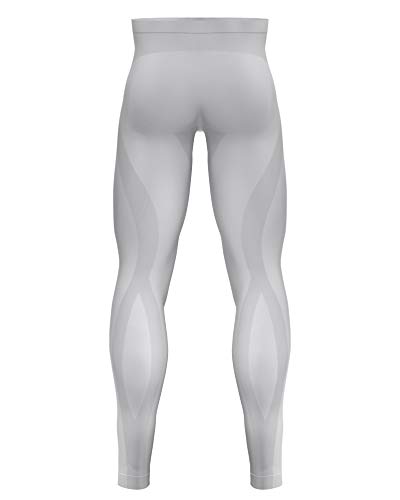 Knapman Zoned - Mallas de compresión para hombre (45 %), color blanco