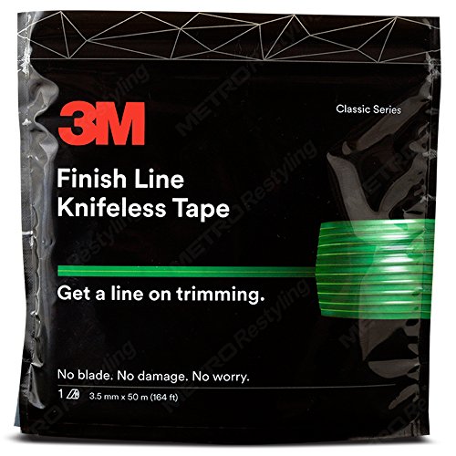 Knifeless Finish Line Vinyl Wrap Cutting Tape 50 Meter Roll (164 Ft) for Stripes and More