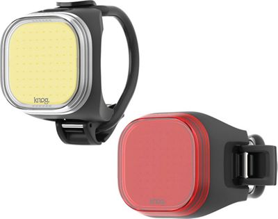 Knog Blinder Mini Square Lights Twinpack - Negro, Negro