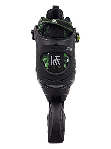 KRF The New Urban Concept Des Krf Ajust Xr-190 Patines Patinaje, Adultos Unisex, Verde (Camuflaje Verde), M (34/37)