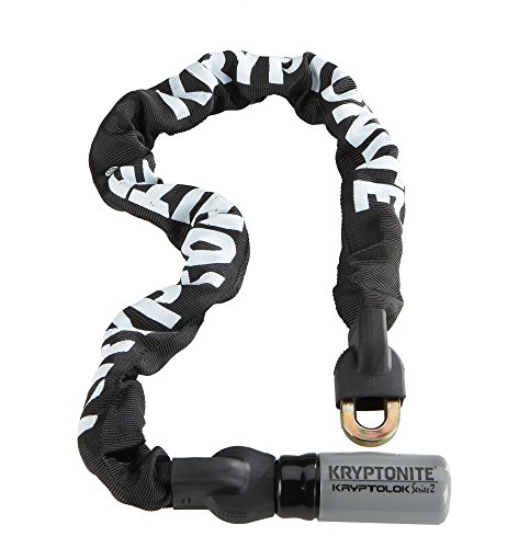 Kryptonite (000822) Antirrobo Kryptolok Mini Cadena Integrada (9,5x550mm) Candado Kabelschloss Evolution Serie 2 Integrated Chain 955, Schwarz, 3500321, Negro