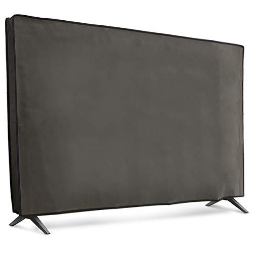 kwmobile Funda para Monitor 43" TV - Cubierta Protectora Textil para Pantalla de TV en Gris Oscuro