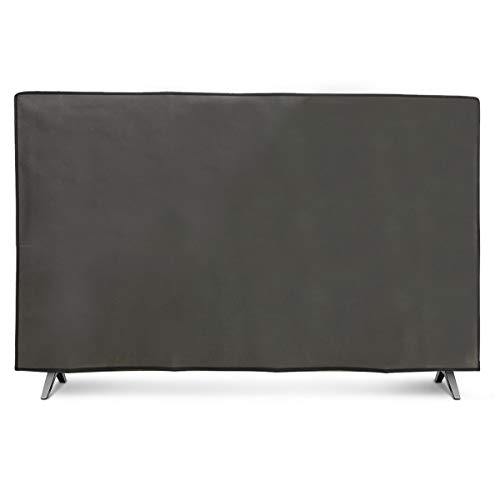 kwmobile Funda para Monitor 43" TV - Cubierta Protectora Textil para Pantalla de TV en Gris Oscuro